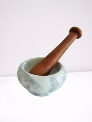 ITALIAN MORTAR in Carrara MARBLE with wood pestle Original Toscany Italy Mörsel Mortar Mortier Kitchen home decor Gift for her Anniversary