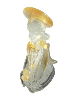 Praying Angel MURANO GLASS MURRINA Original with gold 1970s high approx cm 20