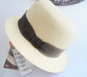 Straw Panama hat handwoven in Ecuador Made by Gialliano Sorbatti Italy New in it’s box Gift for him or her Anniversary Birthday Graduation