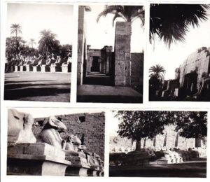 5 ORIGINAL PHOTOS pictures of the temples of Karnak EGYPT from 1949