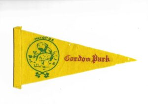 BORDON PARK Boy Scouts England Flag PENNANT Jamboree Original 1957