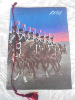 CALENDAR CARABINIERI Calendario ITALY Original from 1983 well kept with ribbon
